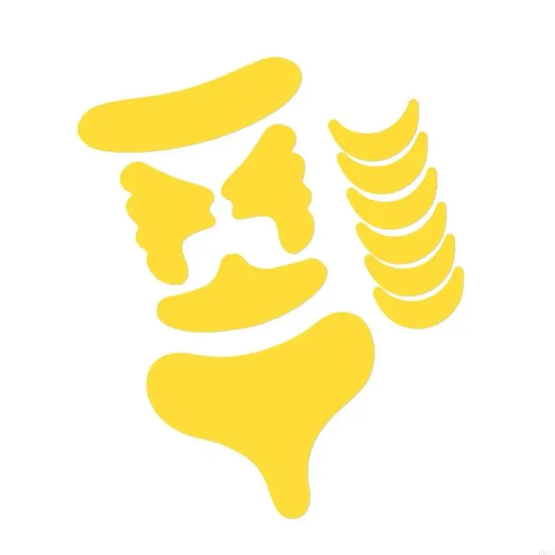 D0UE – autocollants transparents contre les rides du front, 11 unités, soins peau réutilisables pour une utilisation