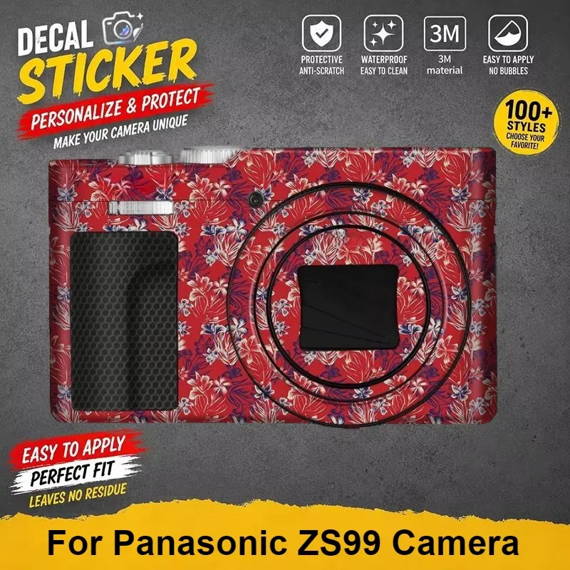 For Panasonic ZS99 Camera Skin Sticker Vinyl Protective Wrap For LUMIX ZS99 Anti-Scratch Premium Personalized Decal ZS99