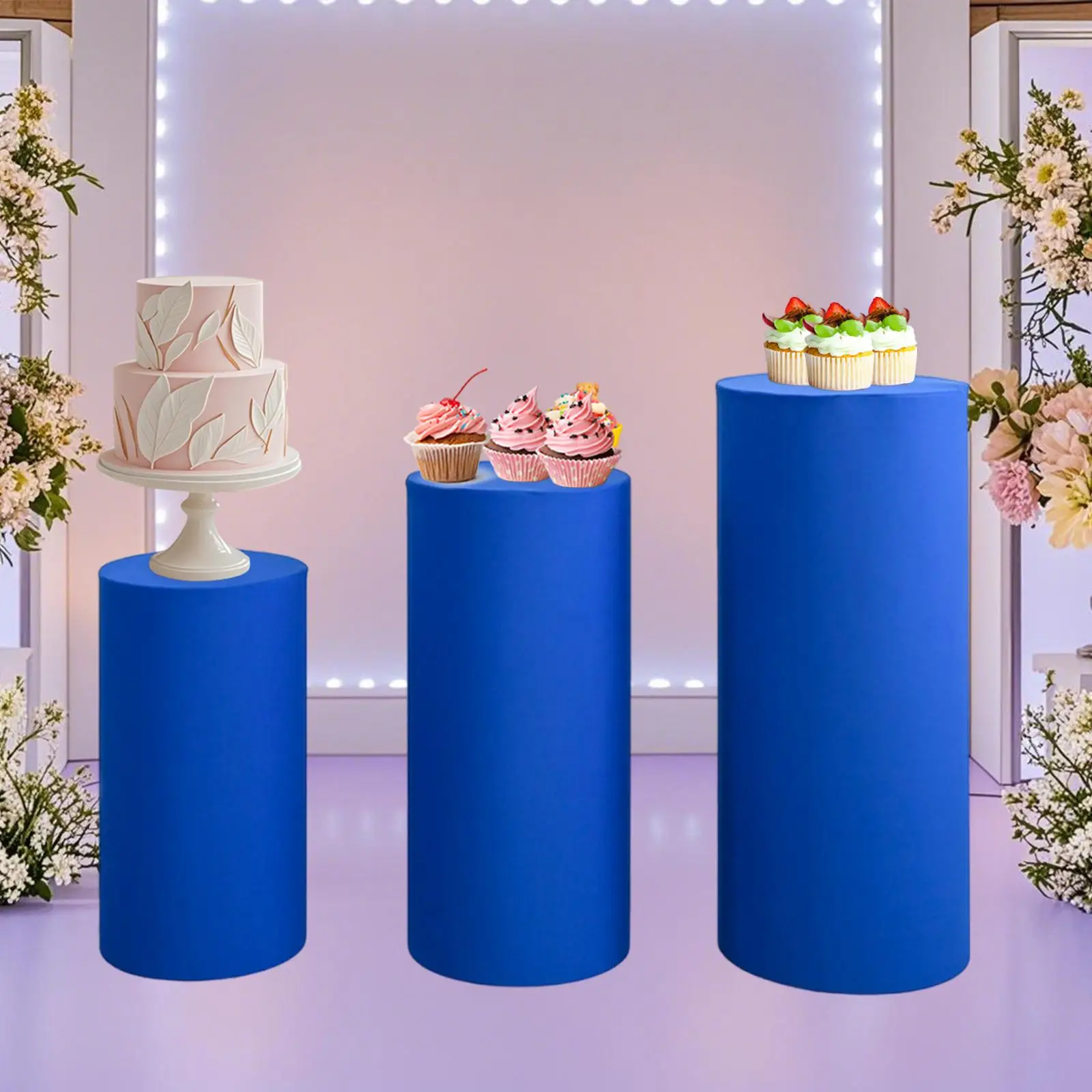 

Plinth Stand Pillar Cover, Cylinder Pedestal Cover, Cylinder Plinth Stand for Thanksgiving