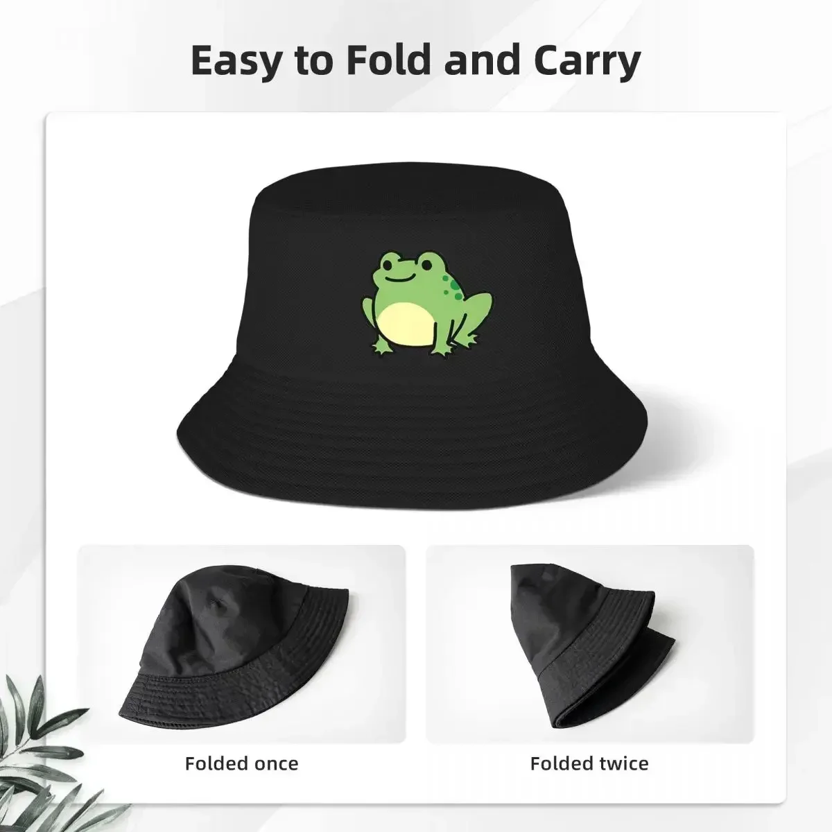 Frog Bucket Hats Panama For Man Woman Bob  Cool Fisherman  Summer Beach Fishing Unisex Caps