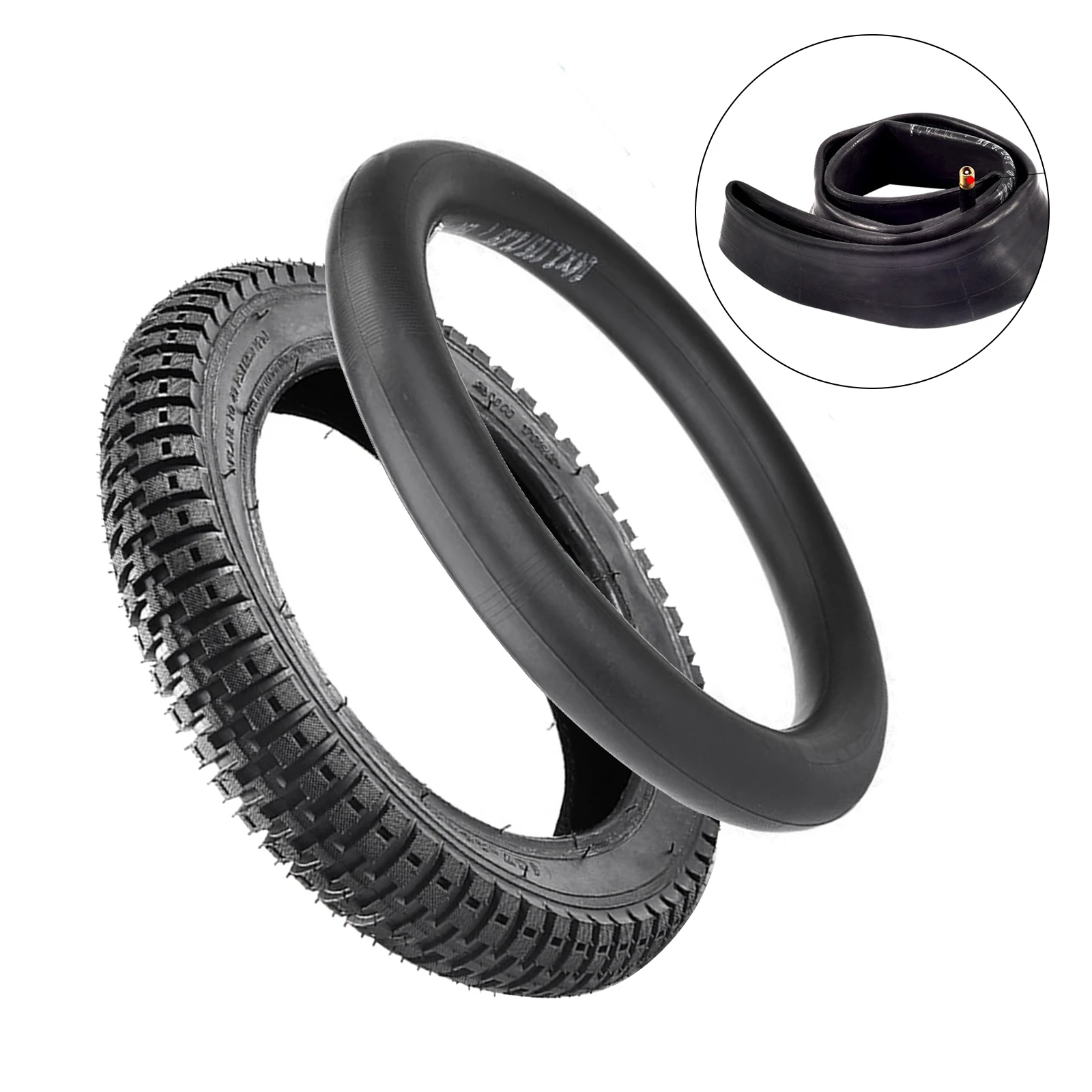 1pc Out Tyre 12 Inch Wheel Tire 12 X2.125/2.4  Bicycle Outer Inner Tube Set Kids Bike Rubber Black 800g Bike Accessories