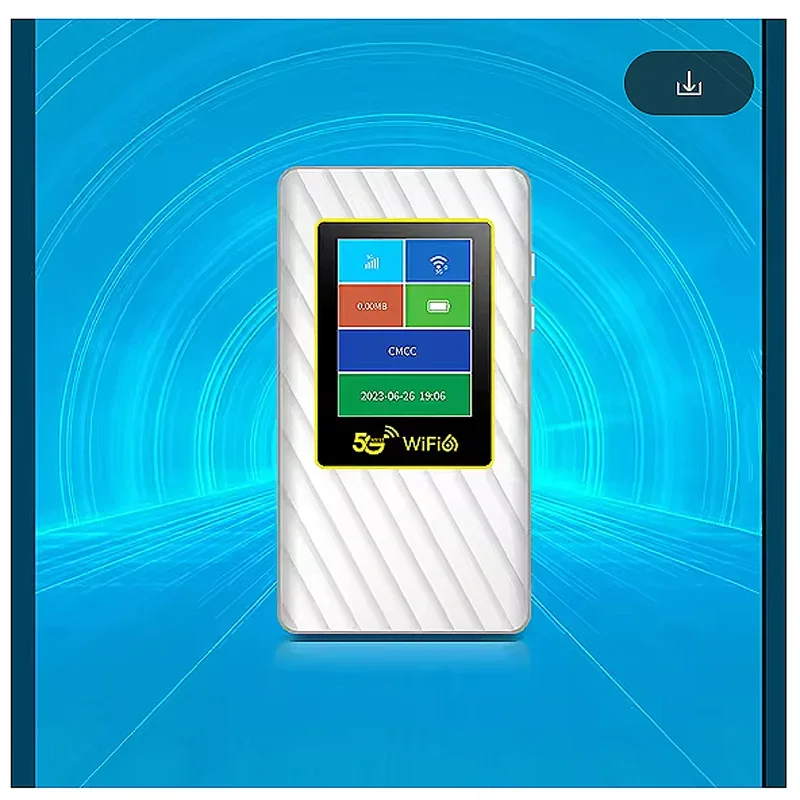 

5G MiFi Sub6G 2.77Gbps Portable WiFi 5000mAh 5G WiFi6 4G LTE Cat18 1.2Gbps Dual-Band Mobile Hotspot With Sim Card