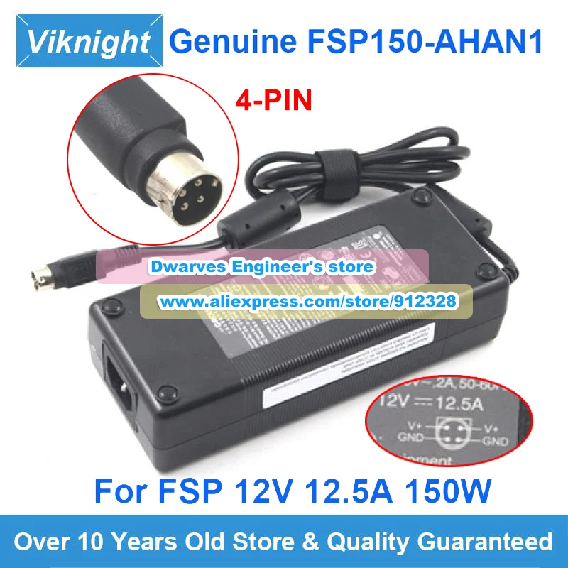 

Genuine FSP 12V 12.5A FSP AC Adapter FSP150-AHAN1 for QNAP TS-409 TS-412 TS-419 TURBO NAS SRN04 DS918 DS920 VJD-7000 CTS-EX90-K9