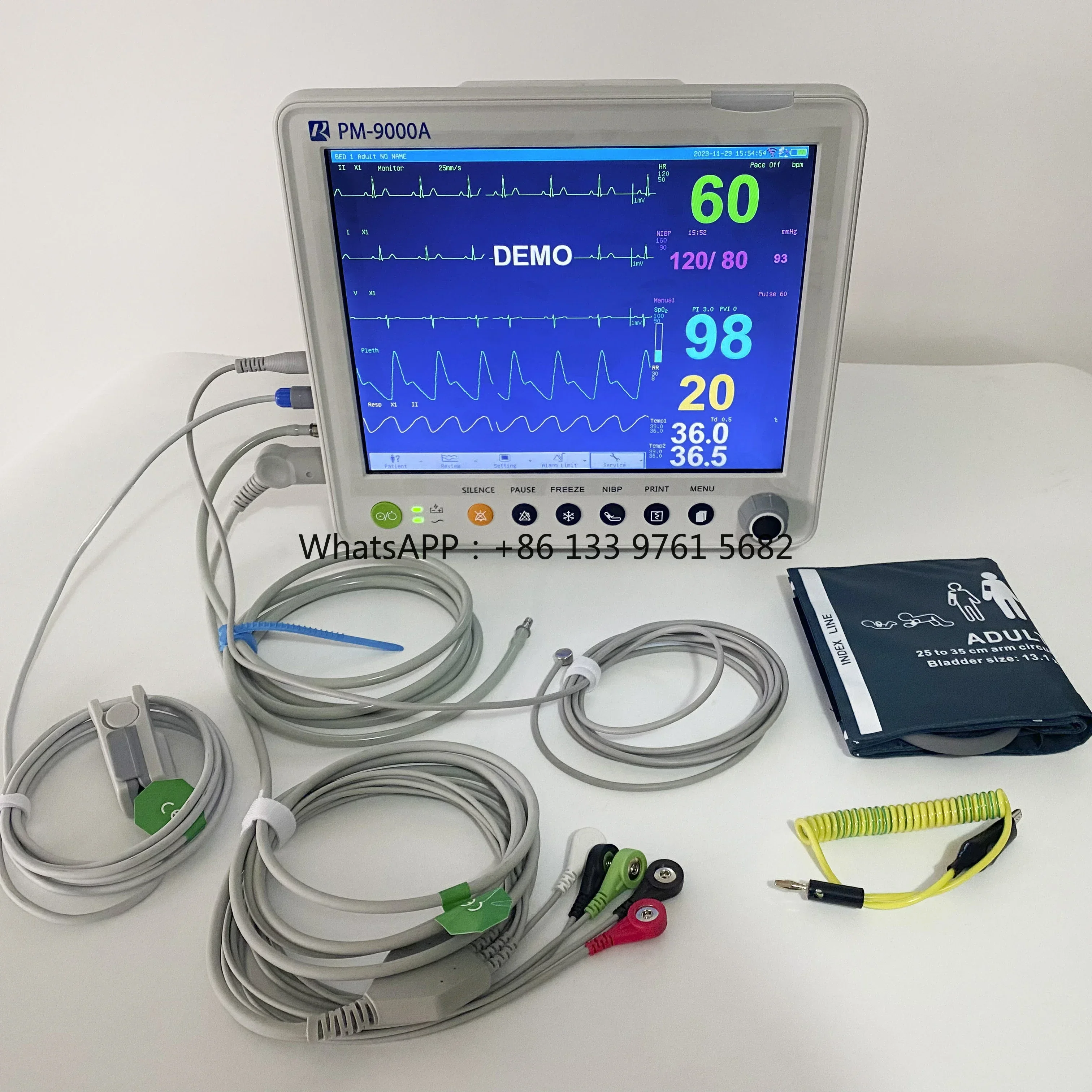 

Medical Supplies Multi parameter Patient mon-itor mon-itoring 5 Leads Optional Etco2 IBP Vet Veterinary mon-itor