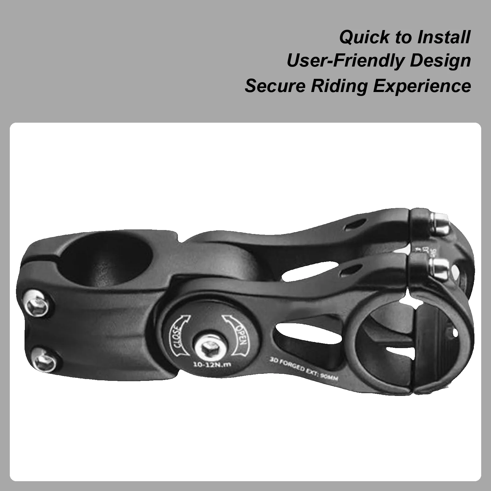 

Mountain Bike Stem 31.8mm Mountain Bike Handlebar Stem Lightweight Aluminum Alloy Extender Cycling Accessory For Trail Climbing