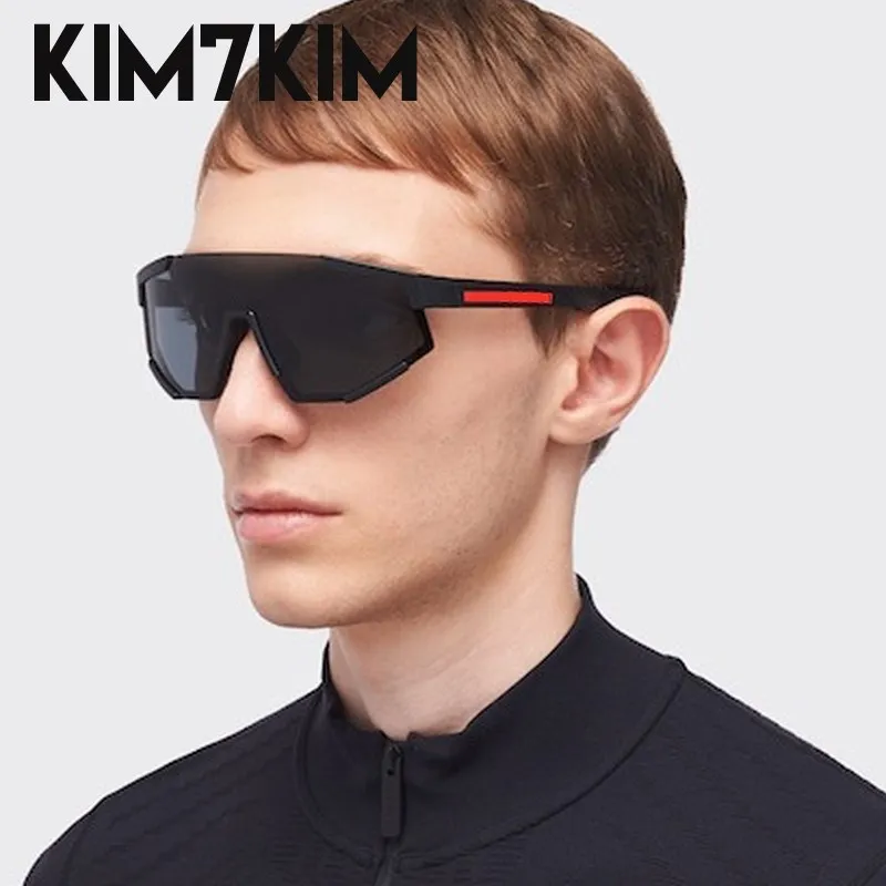 Y2k-gafas de sol deportivas para hombre y mujer, lentes de sol de gran tamaño, estilo Punk, de marca de lujo, a la moda, 2023