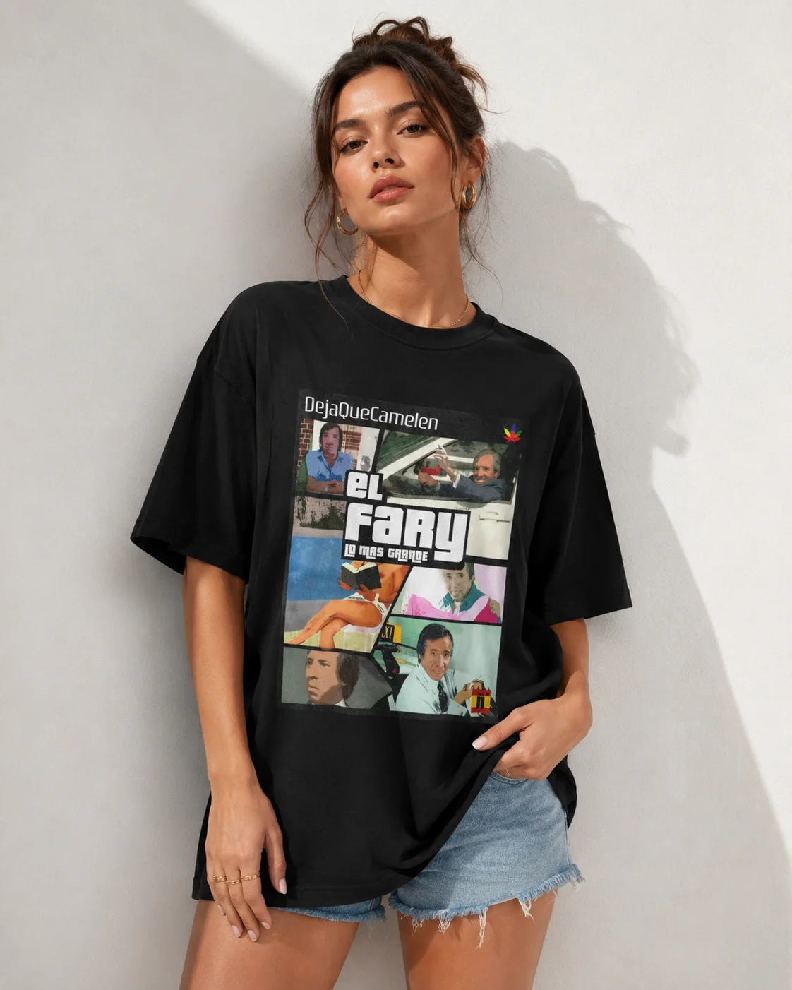 Urban Fashion T-shirt El Fary T-shirt Spanish Adult Casual T-shirt Y2K Beach Basic Casual Shorts Women's Sleeve Clothing