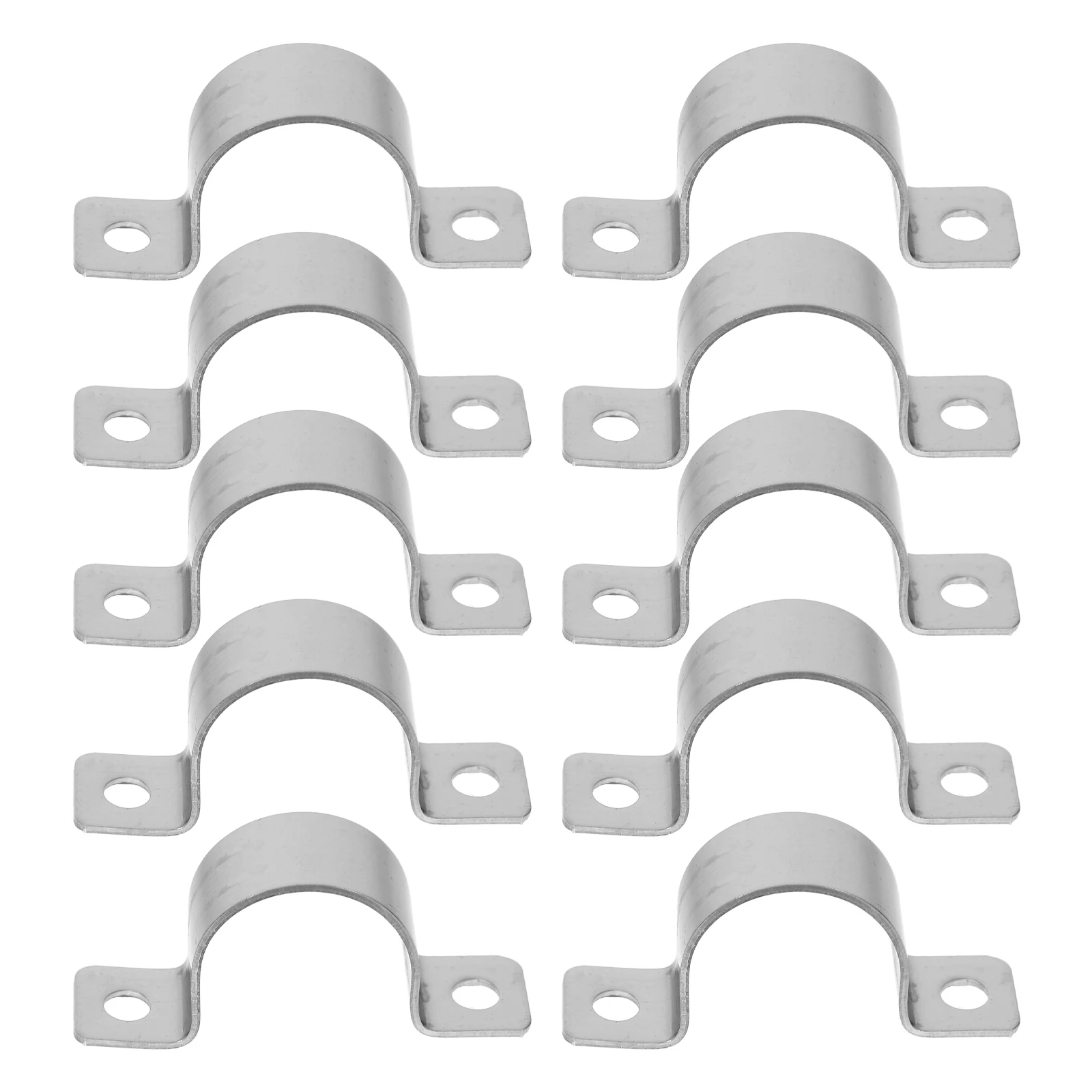 

20 Pcs U Brackets Cable Clamps Stainless Steel Wire Strap 25mm Diameter Tube Mounting Heavy Duty Practical Use