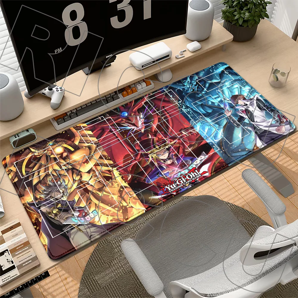 XXL Yu-Gi-Oh! Mouse Pad Game Competition Stitched Edge Board Office playmat PC Accessorie MousePad Trading Card Gaming Desk Mat