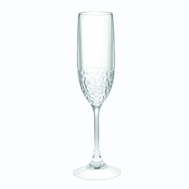 

Set of 4 Unbreakable Plastic Champagne Flutes, 6oz Mimosa Glasses, Perfect for Weddings and Celebrations