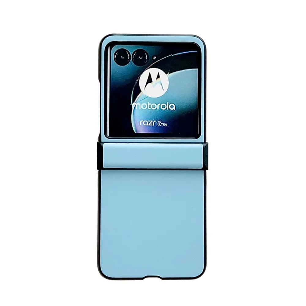 Funda de cuero con bisagra rosa para Motorola Razr 40 Ultra, funda para Moto Razr 40 ultra