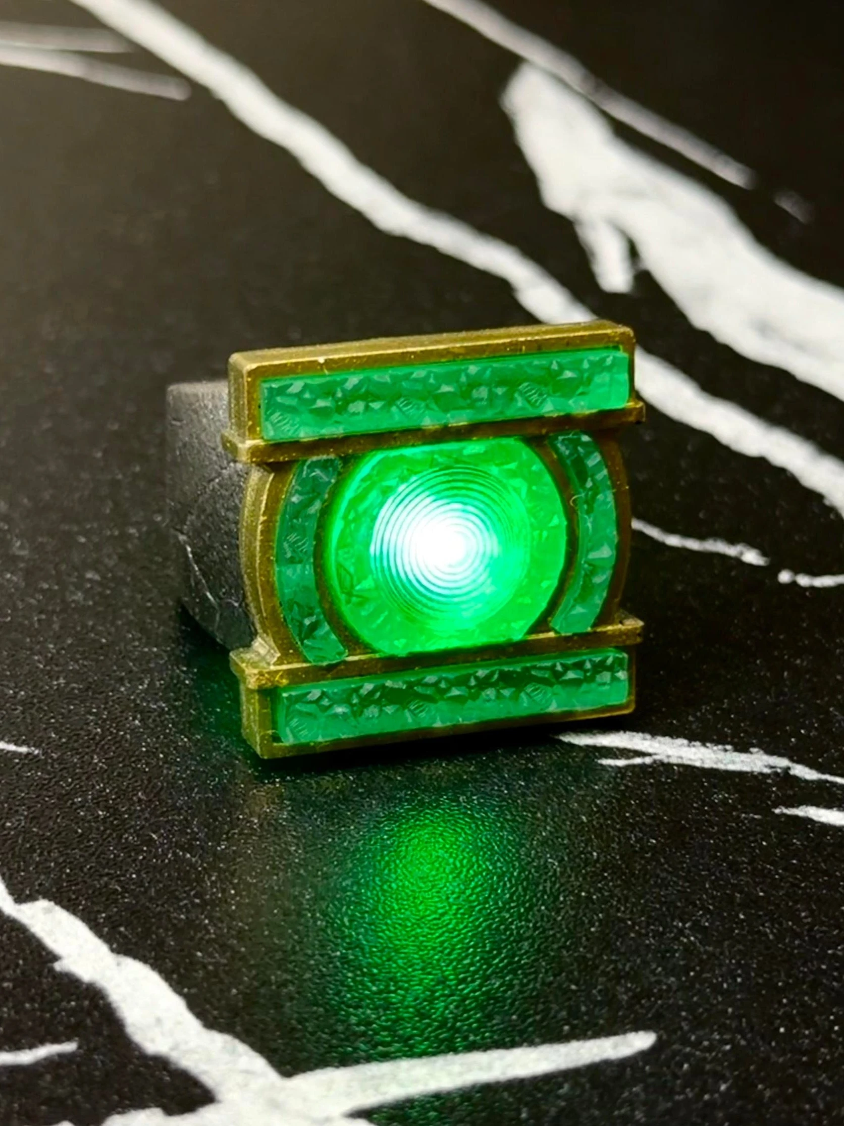 【Auf Lager】Lanterns GREEN-LANTERN Corps Ring 3D-Druck/Metall Cosplay DC TV-Serie Offizielles Sammlerstück Requisit Cosplay-Zubehör