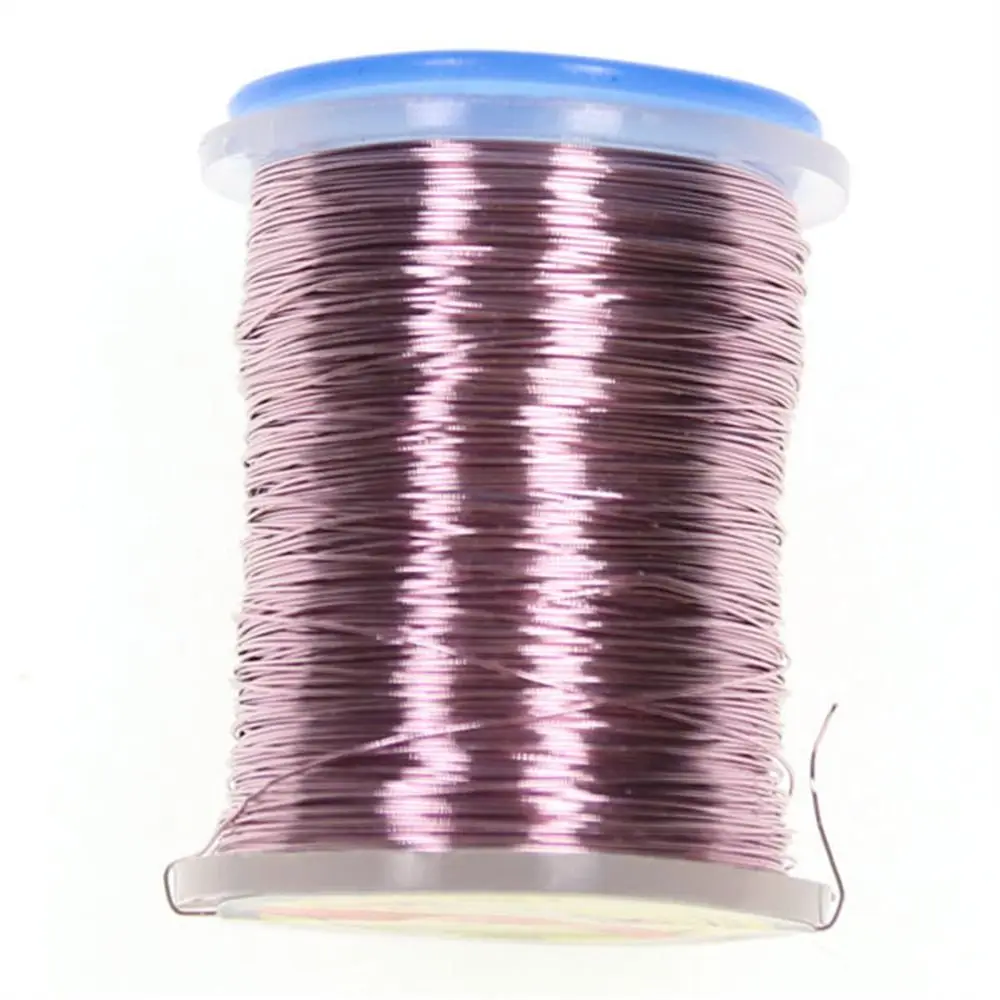 

Fishing Accessories Body Ribbing Fly Tying Copper Wire 0.2mm Flash Wire Fly Tying Thread 26 yards Round Nymph Thread Trout
