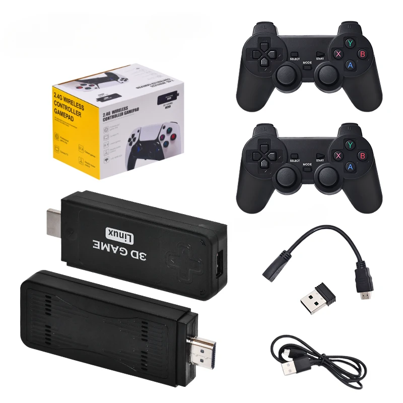 A Hot U9 Pro Game Stick 4K HD Console 64GB 10000+ Retro Video Game Console 25 Emulators