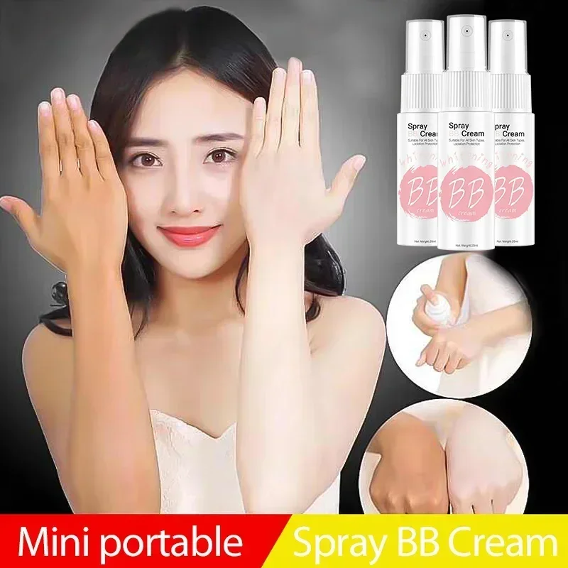 1/3/5PC Spray Liquid Foundation Concealer Brighten Whitening Moisturizing BB Cream Base Face Foundation Makeup Cosmetic Skin