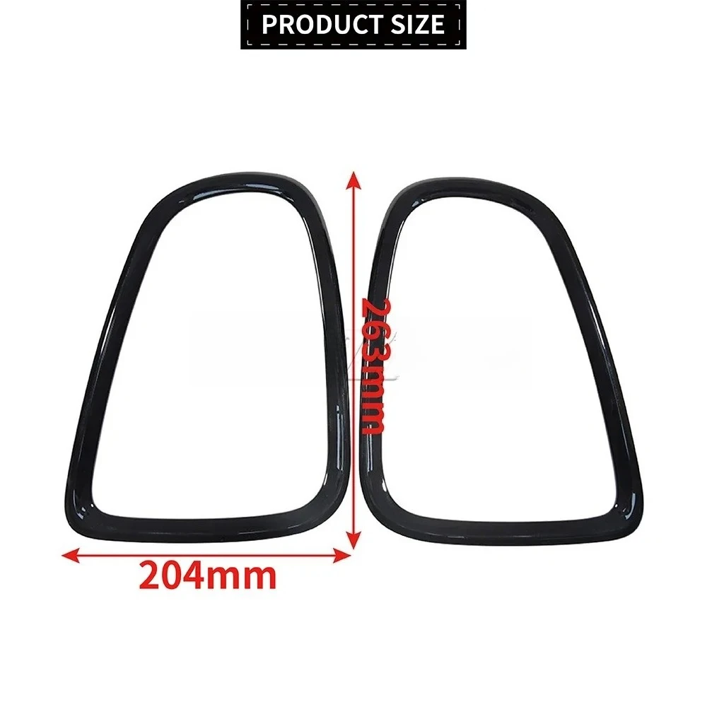 

Para BMW MINI R56 R57 R58 R59 nueva cubierta de luz trasera embellecedora negro/plata ABS 51132752243 51132752244 accesorios de
