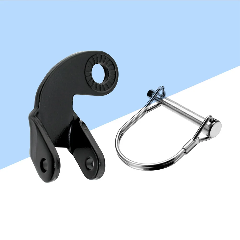 Bicycle Trailer Accessories Angled Coupler Attachment Steel Hitch For Bike Quick Release Black Trailer Elbow Connector
