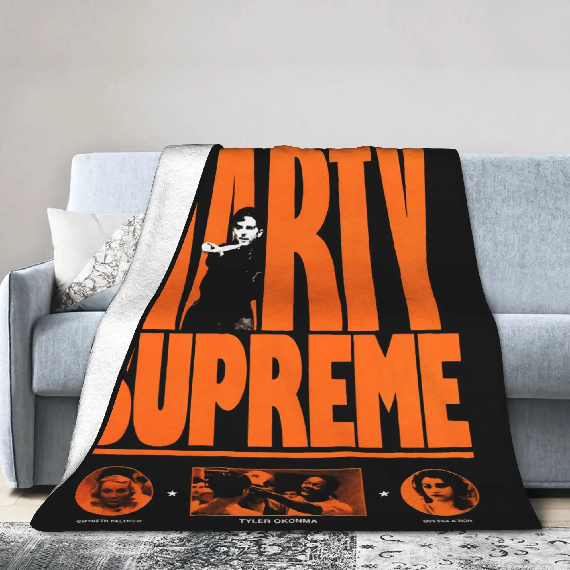 Film Marty Supreme Flannel Throw Blankets  Blankets for Sofa Outdoor Super Soft Quilt,