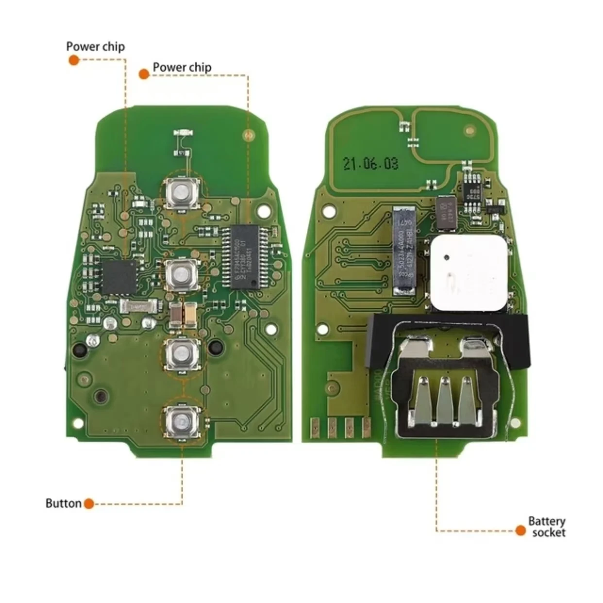 JING XINSmart Custodia a conchiglia per chiave remota per Lamborghini Aventador Keyless Entry Fob Key Cover (con inserto piccola lama chiave) chiave