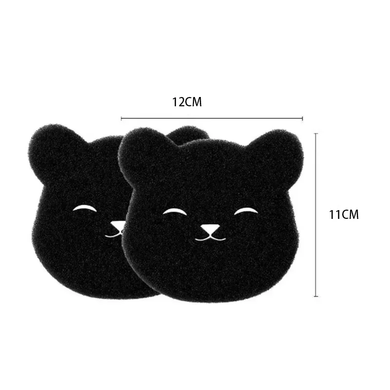 Laundry Sponge Hair Removal Device Bear Shaped Laundry Ball Washing Machine Hair Catcher Pet Hair Removal Device Cleaning Sponge