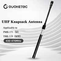 GUOHETEC PMR-171 Q900 Piggyback Bendable Antenna UHF Antenna Simple Durable Portable TNC Goose tube Antenna