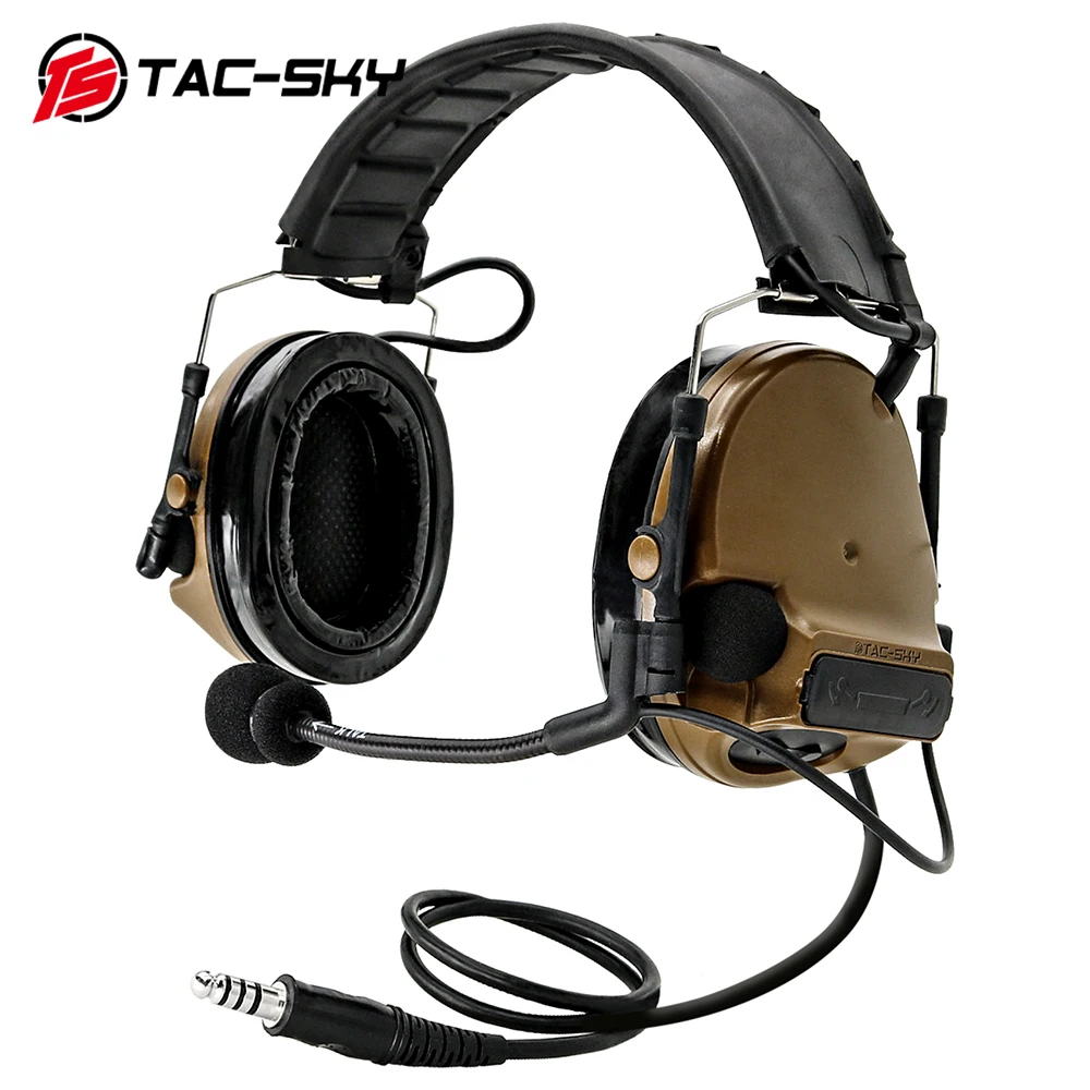 tac sky comtac iii novo destacavel bandana silicone earcups ruido caca esportes militar tatico fone de ouvido comtac iii 01