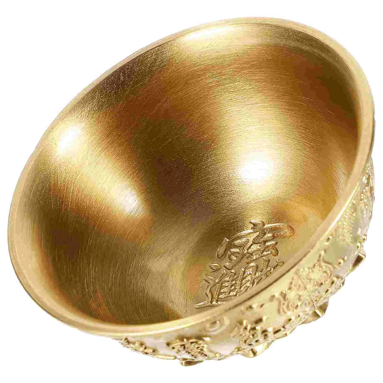 

Treasure Bowl Exquisite Ornament Home Cornucopia Craft Bathtub Vintage Brass Festival Present Birthday Gift Creative