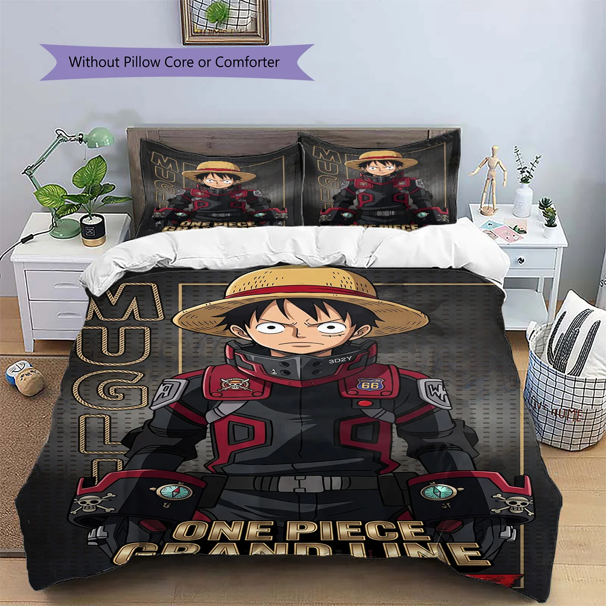 One Piece Pillowcase & Duvet Cover Set | Anime Inspired Themed Bedroom Bedding Set | Perfect Gift for Series Lovers YUN6511