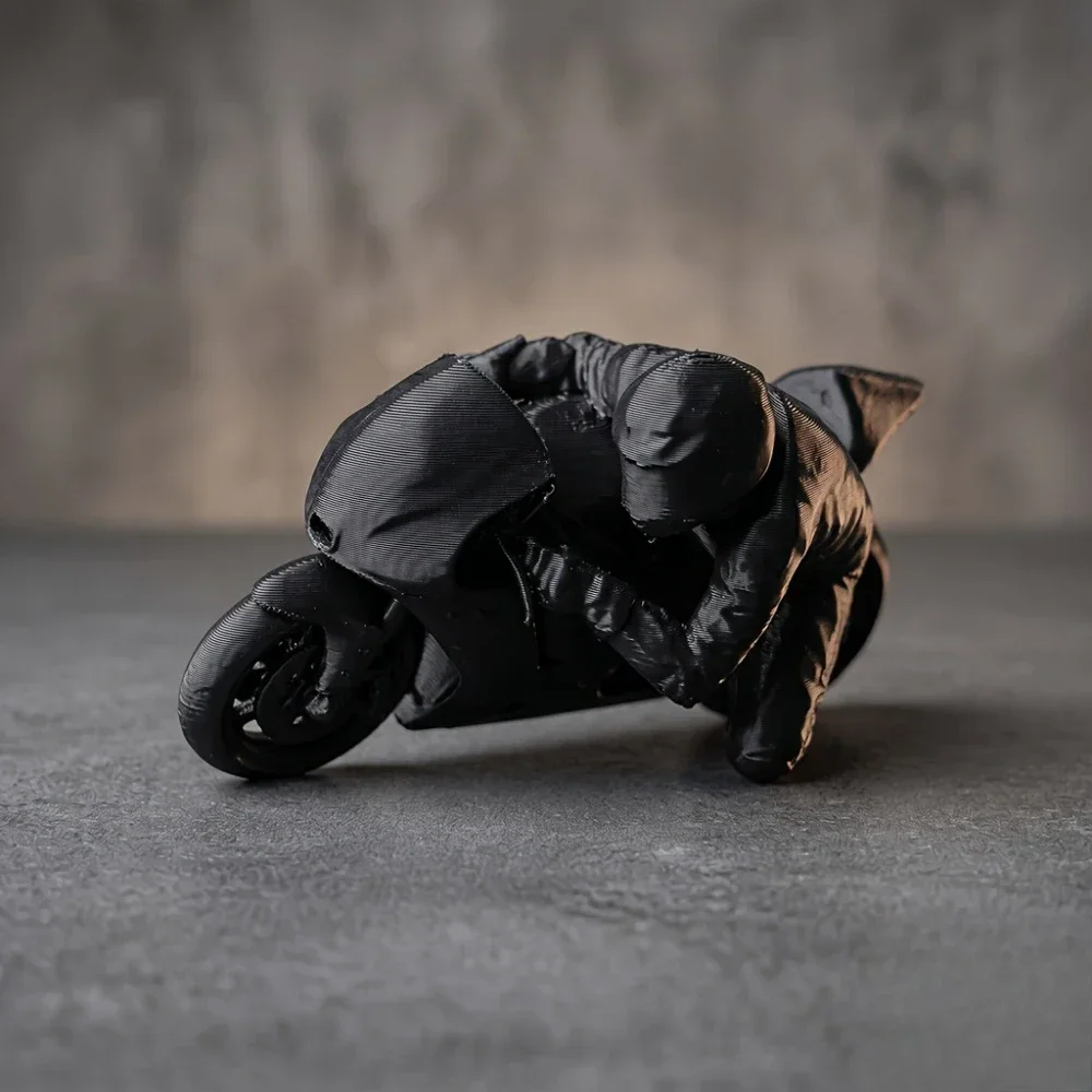 Coole Mini-Rennmotorrad-Figur, 3D-gedrucktes Schreibtisch-Ornament, Motorrad-Renn-Gaming-Schreibtisch-Bücherregal-Deko, DIY-Modell-Geschenke – Detail 8