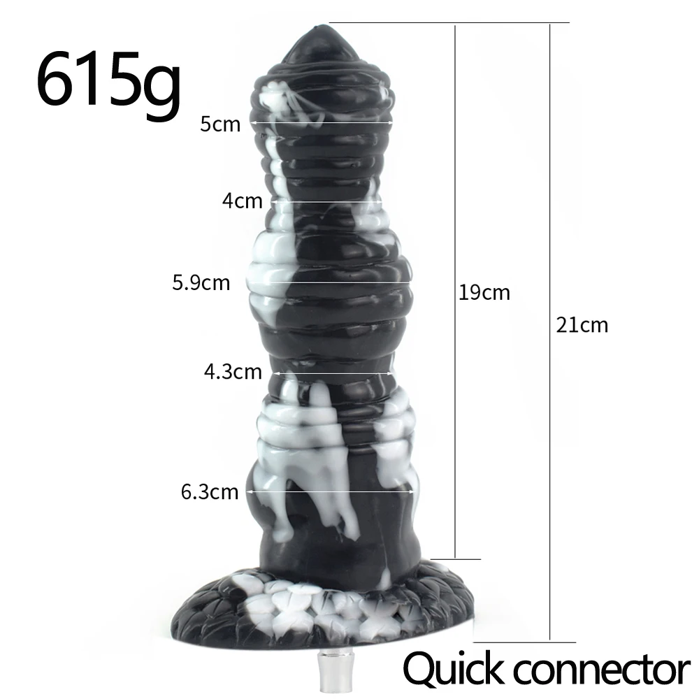 DTSUDU Silicone Animal Dildo for Vac-U-Lock Sex Machine Attachments Alternative Dildo Quick Plug Love Machine Accessories