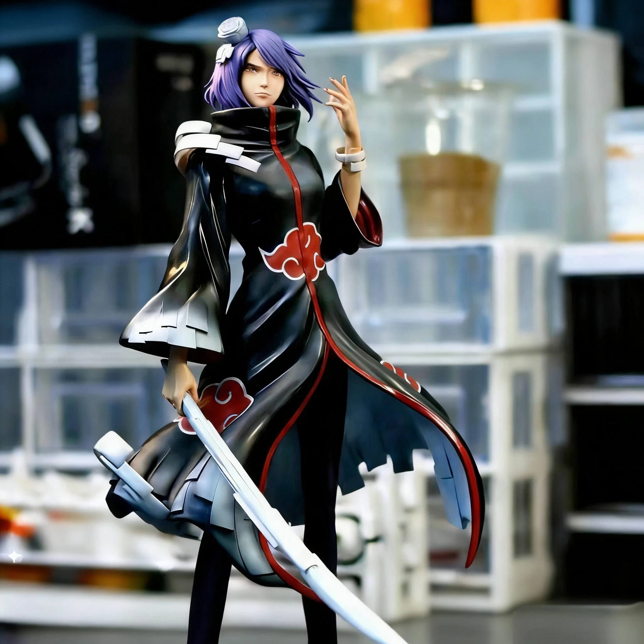 

Naruto Shippuden Konan Susanoo Anime Figure 28cm Movable Combat Pose PVC Limited Collectible Model Doll Toy Gift for Anime Fans