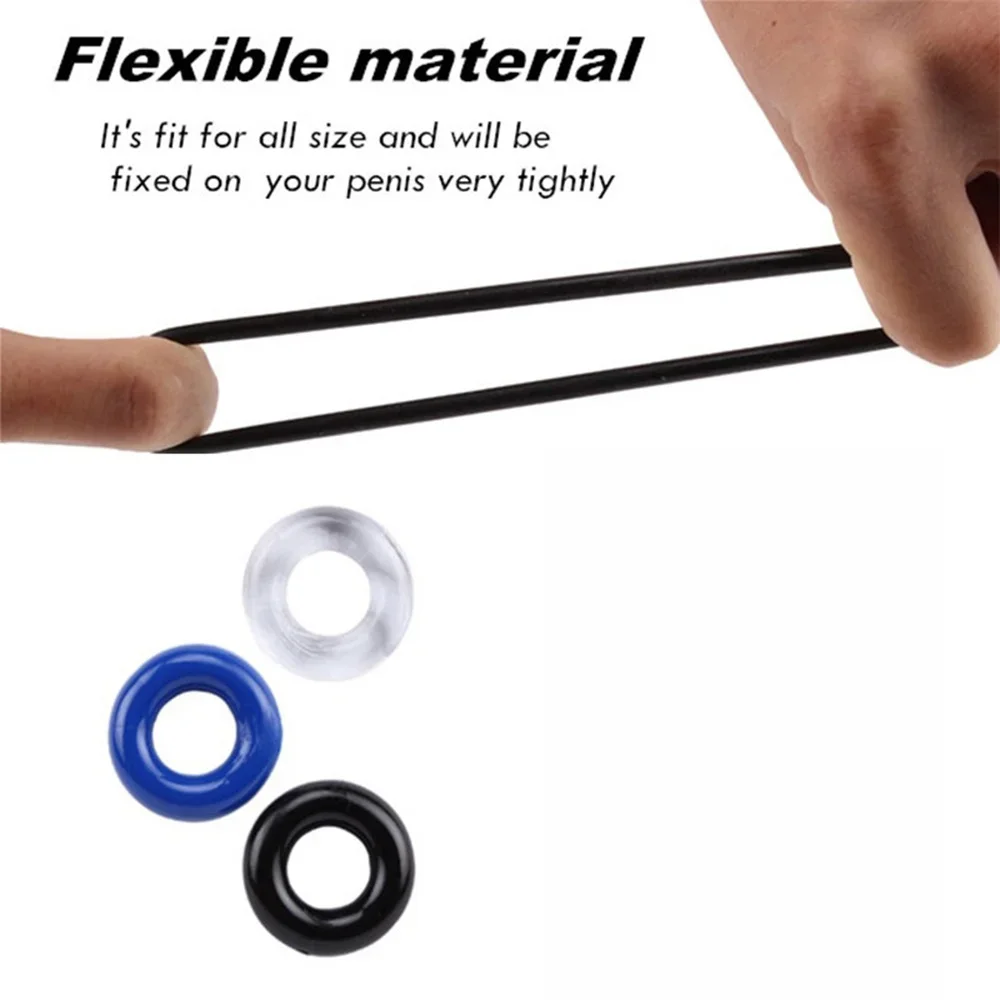 Male Cock Ring Dick Time Lasting Delay Ejaculation Sex Toys For Men Ball Stretcher Penis Stronger Erection Trainer Adults Goods