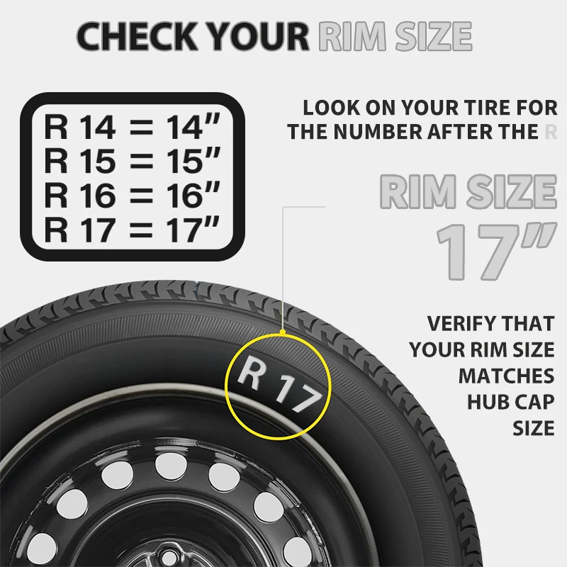 4PCS R17 Auto Rad Abdeckung Radkappe Universal Auto Ersatz Hub Caps Eisen Stahl Felge Abdeckung 17 Zoll Auto reifen Zubehör Radkappe