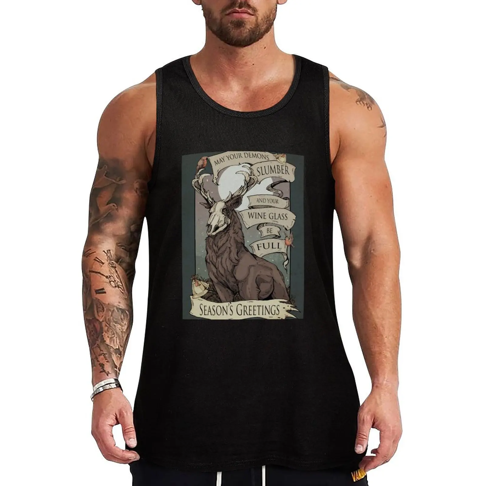 May your demons Tank Top Men's gym articles sleeveless Men's t-shirts