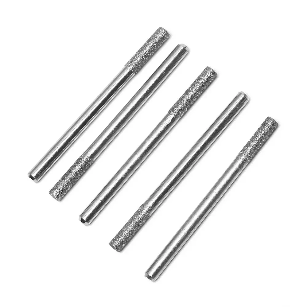 5pcs Hot sale Fits 1453 Craftsman Round File Diamond Chainsaw Sharpener Micro-carving Needle Abrasive Tools Chainsaws Sharpening