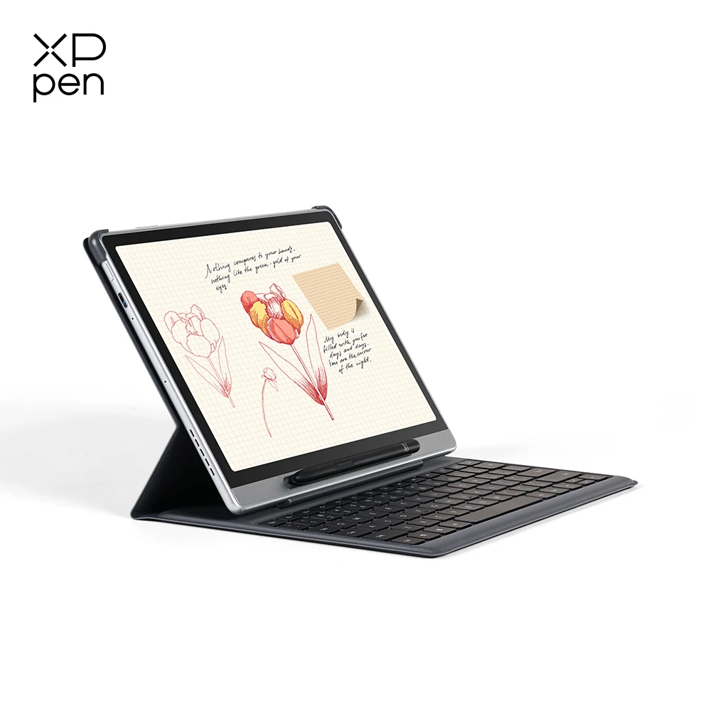 

XPPen Folio Keyboard Bluetooth Беспроводная клавиатура 78 клавиш 60 часов автономной работы 58 и 66 градусов Угол наклона для Magic Note Pad