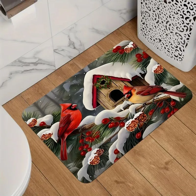 VIKAMA Black Coffin Halloween Door Mat Noise Reduction Machine Washable Entryway Non Slip Backing Kitchen Decor Home Decor