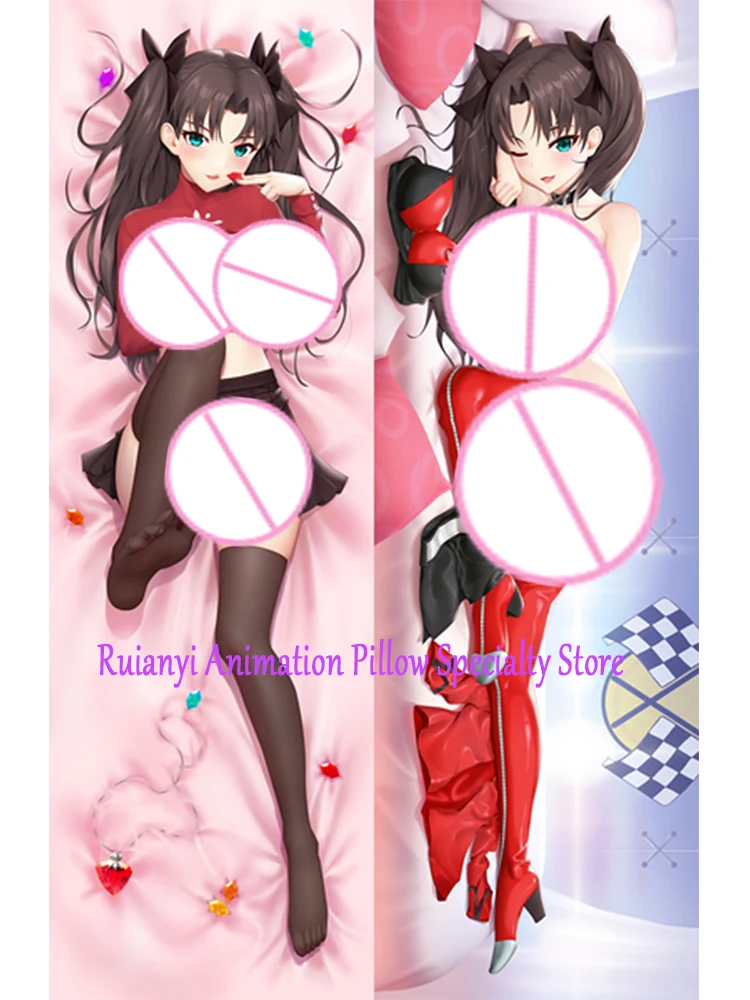 

Dakimakura Anime Tohsaka Rin Double-sided Print Life-size Body Game Pillow Cover Bedding Gifts