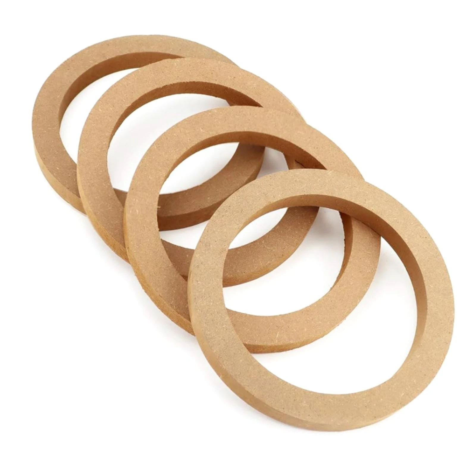 Wooden Speaker Spacer Rings, 4 Pcs 6.5