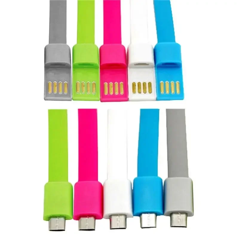 100 Uds pulsera Cable de carga Usb Cable de datos para iPhone 13 12 XS Max Cables USB C para Samsung Xiaomi Huawei Micro Cable de carga