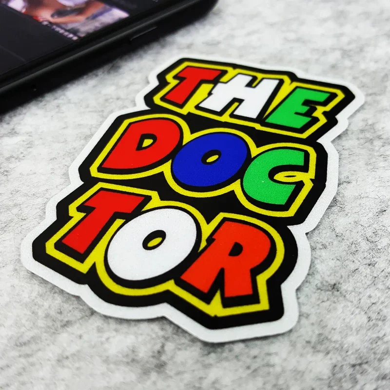 S035 THE DOCTOR Rossi MOTO GP Reflective Stickers and Decals Car Vinyl Waterproof Decals Motorcycle Motorbike Helmet Decoration