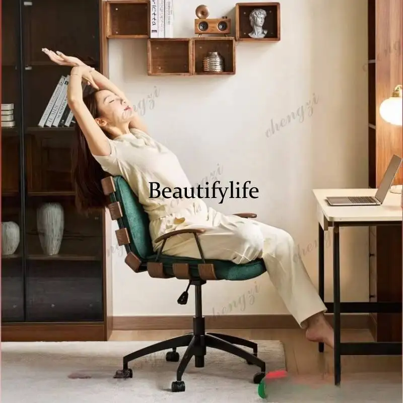 A68Designer Green Office Chair Armrest Nordic Modern Wheels Comfortable Computer Chair Oversized Sillas De Oficina Office Furnit