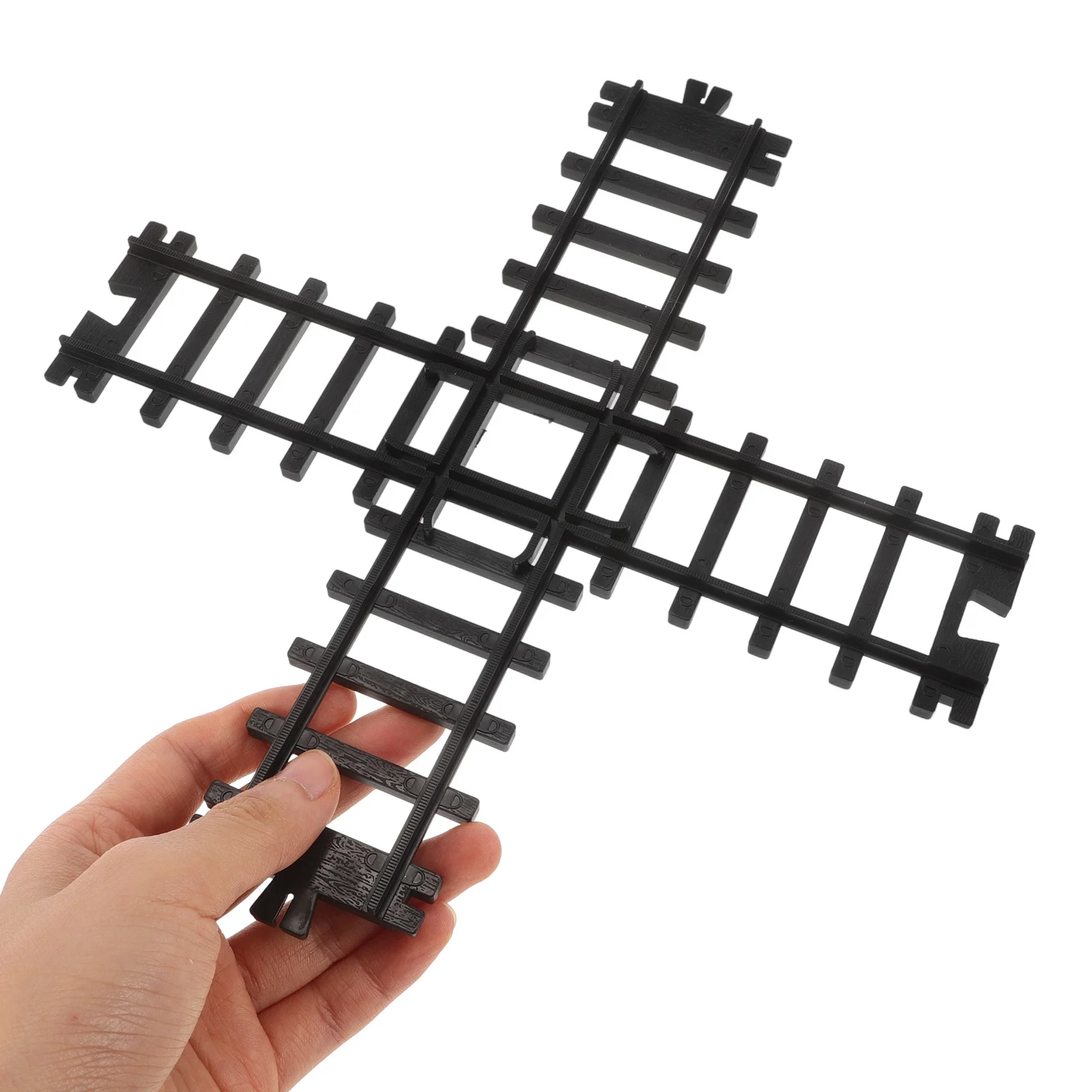 Simulated High-Speed Train Track Realistic Diy Set Plastic Tracks For Sand Table Decor Micro Landscape Railroad Layout
