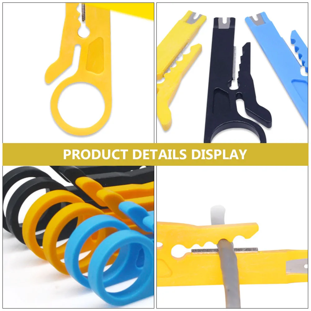 

10Pcs Multifunctional Wire Stripper Electrician Hand Tool Durable Compact Easy to Use Wire Stripper Electrician Hand Tool