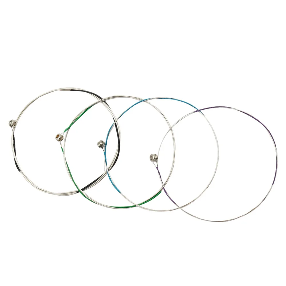 Stainless Steel Wire Violin Strings Set Mixed Colors Full Set Violin String Stringed Instrument Strings For Fiddle Performance