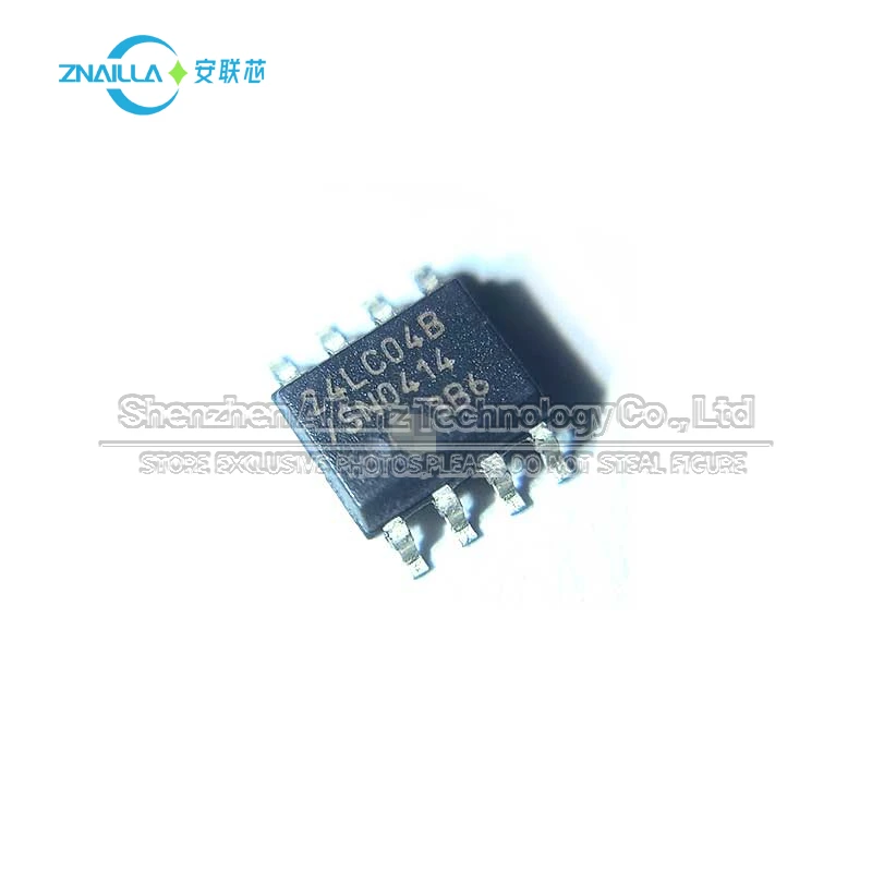 10pcs 24LC04B/SN 24LC04BSN SOIC-8 I2C interface 4Kbit EEPROM chip 24LC04B