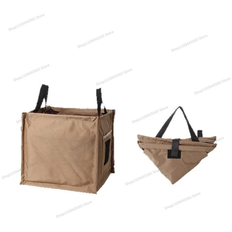 For Outdoor Folding Trash Can, Small Triangular Storage Box, Camping Portable Storage Box, Large Capacity Glove Box, Bag.