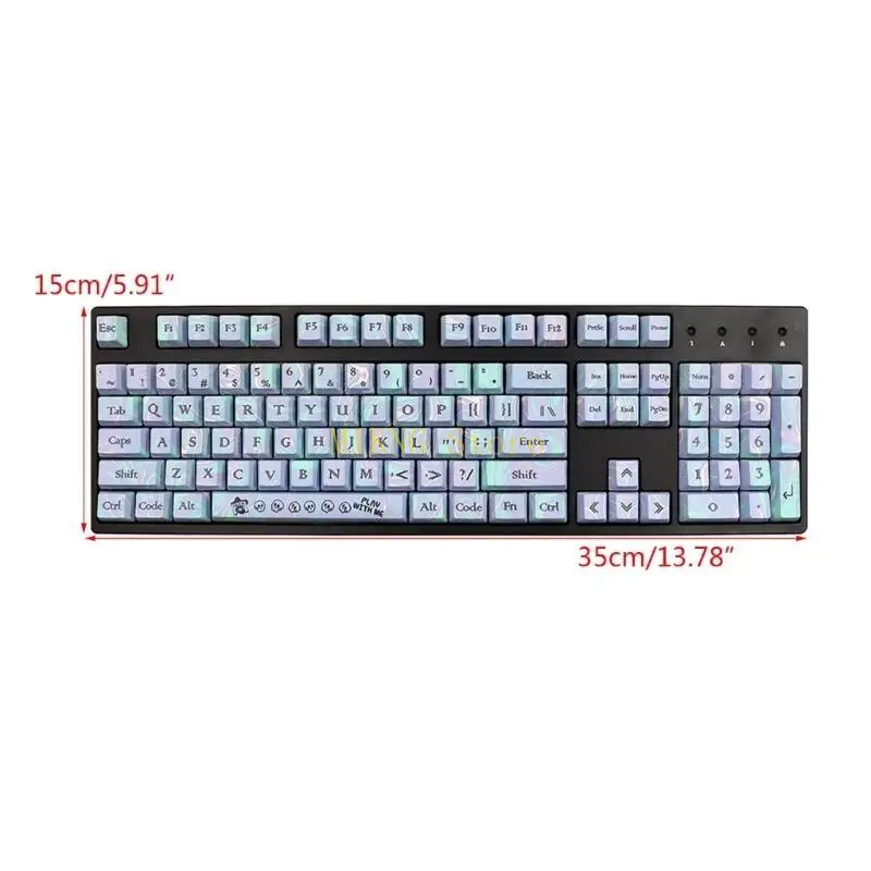PBT Keycaps chất lượng cao 112KeyCaps cho 61 104 108 MX Bàn phím cơ khí OEM Keycaps Đặt độ cứng cao Keycaps Sale tốt nhất
