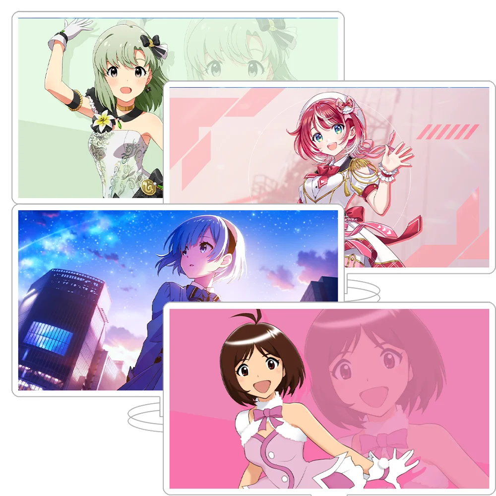 Gakuen Idolmaster Ai Hidaka Aya Eri Mizutani Kohaku Okuzor Leon Letora Manaka Tomori Shika Official Acrylic Stand Desktop Decor