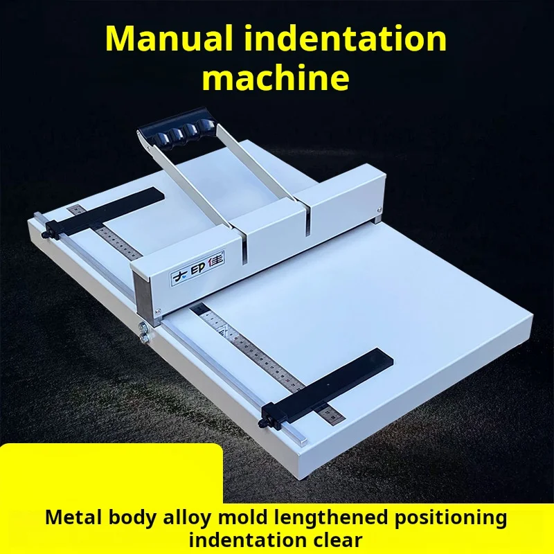 Small Business Card Photo Note Color Page Creasing Folding Machine Manual Creasing A3+ Binding Machine for Small Business Use